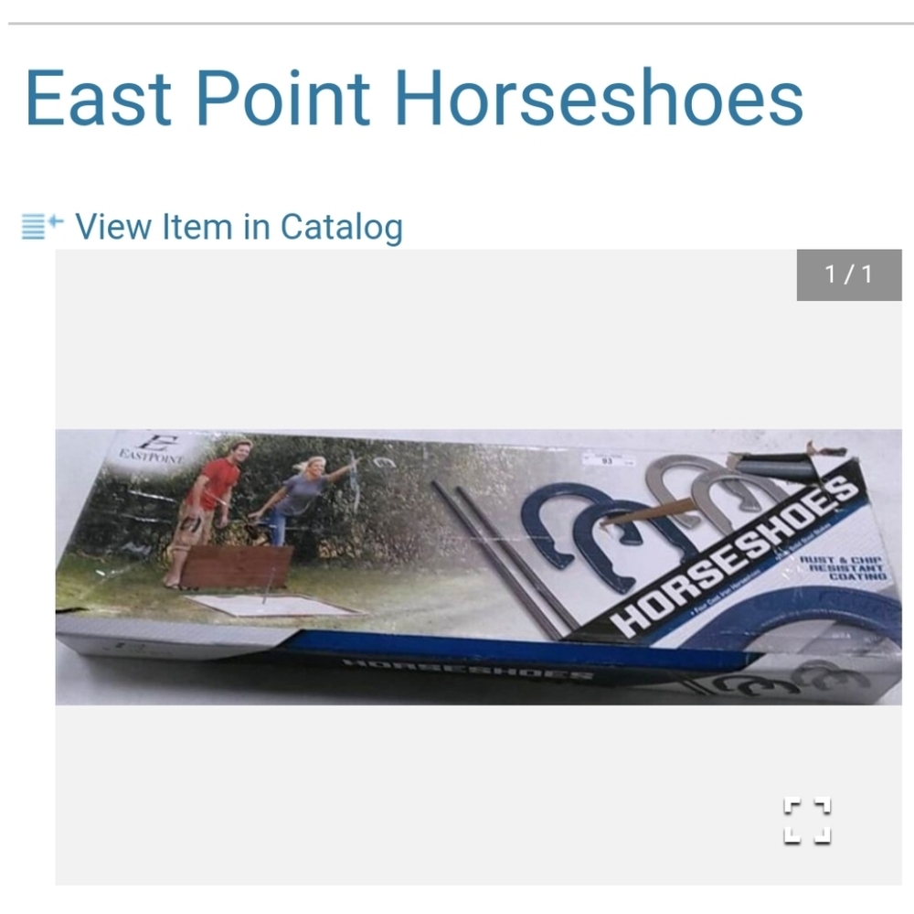 Horseshoe game set